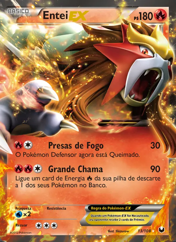 Image of the card Entei-EX