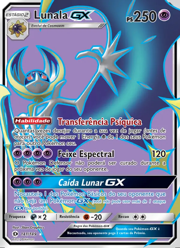 Image of the card Lunala GX