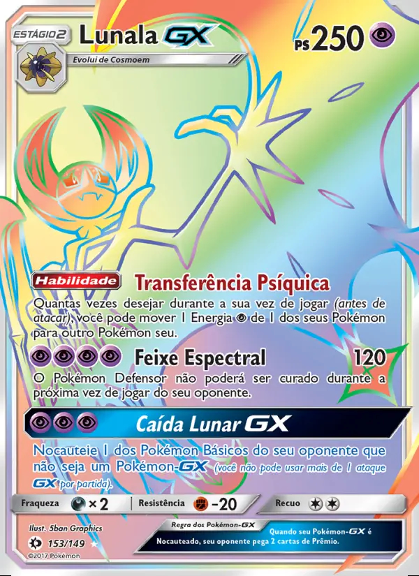 Image of the card Lunala GX