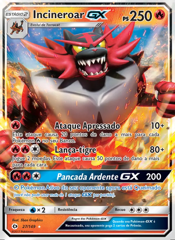Image of the card Incineroar GX