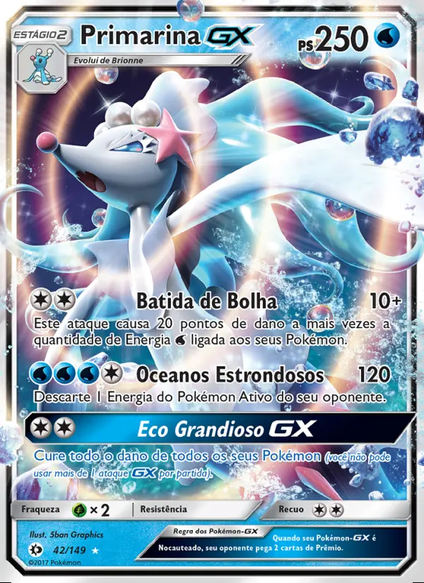 Image of the card Primarina GX