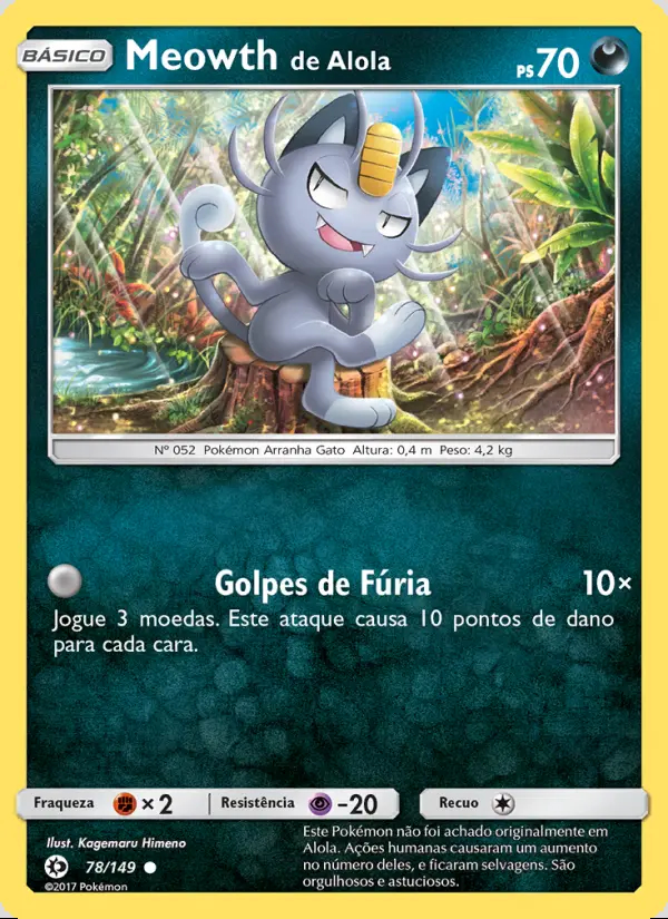 Image of the card Meowth de Alola