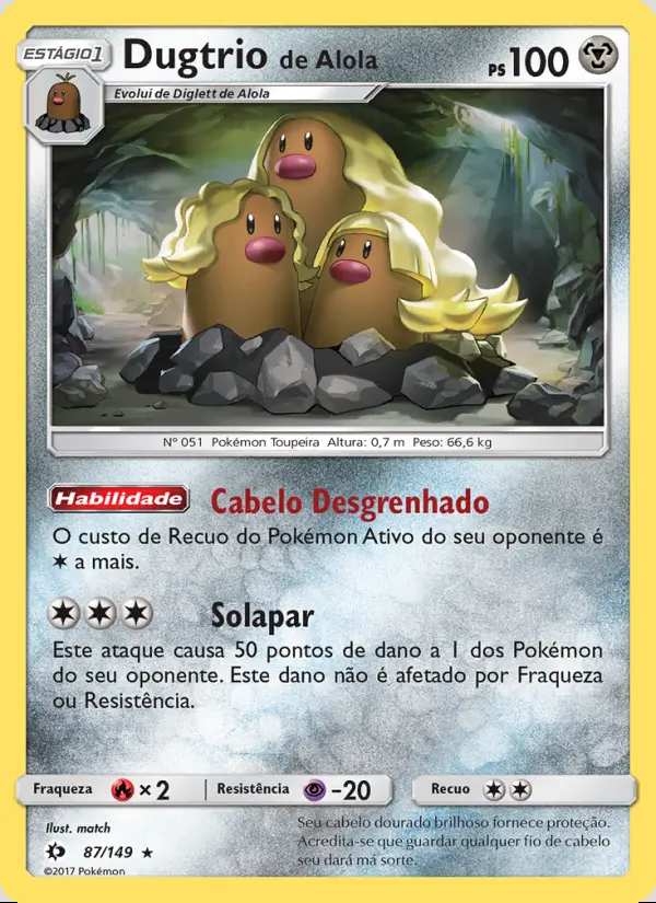Image of the card Dugtrio de Alola