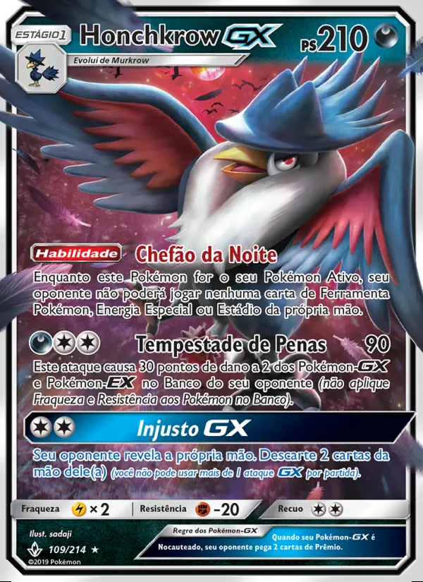 Image of the card Honchkrow GX