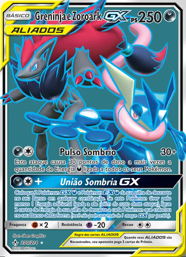 Image of the card Greninja e Zoroark GX