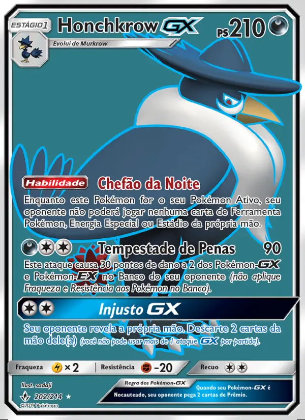 Image of the card Honchkrow GX