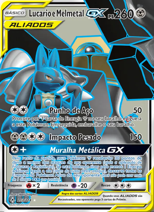 Image of the card Lucario e Melmetal GX