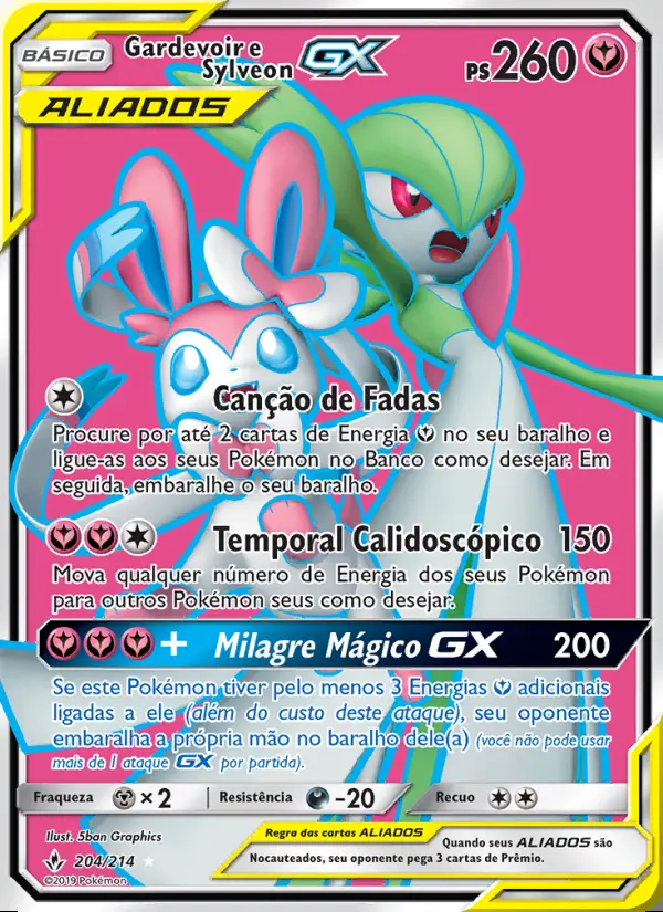 Image of the card Gardevoir e Sylveon GX