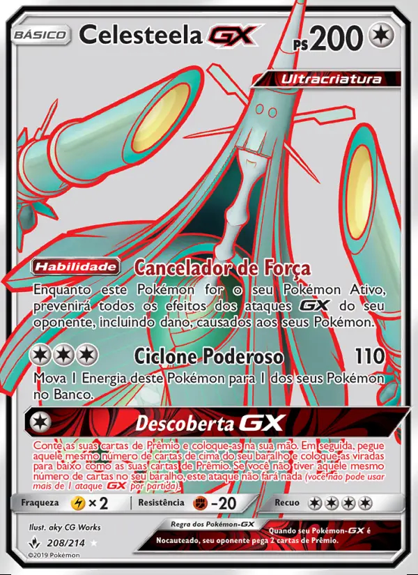 Image of the card Celesteela GX