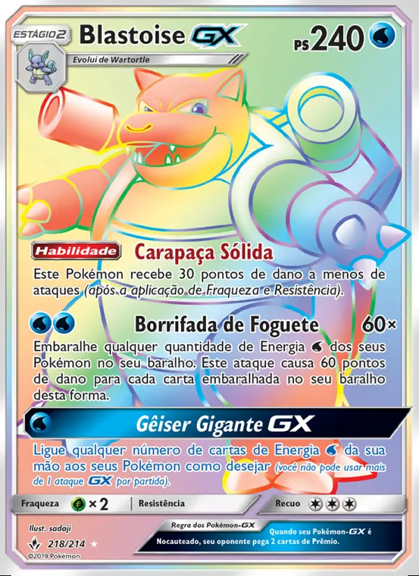 Image of the card Blastoise GX