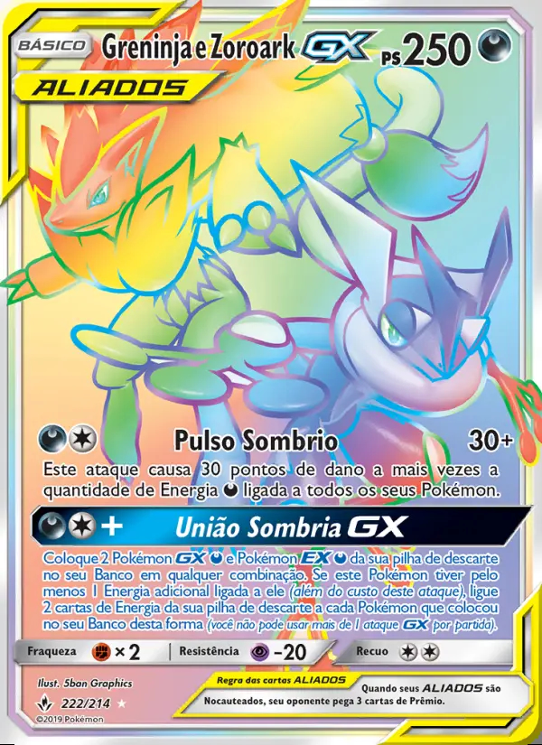 Image of the card Greninja e Zoroark GX