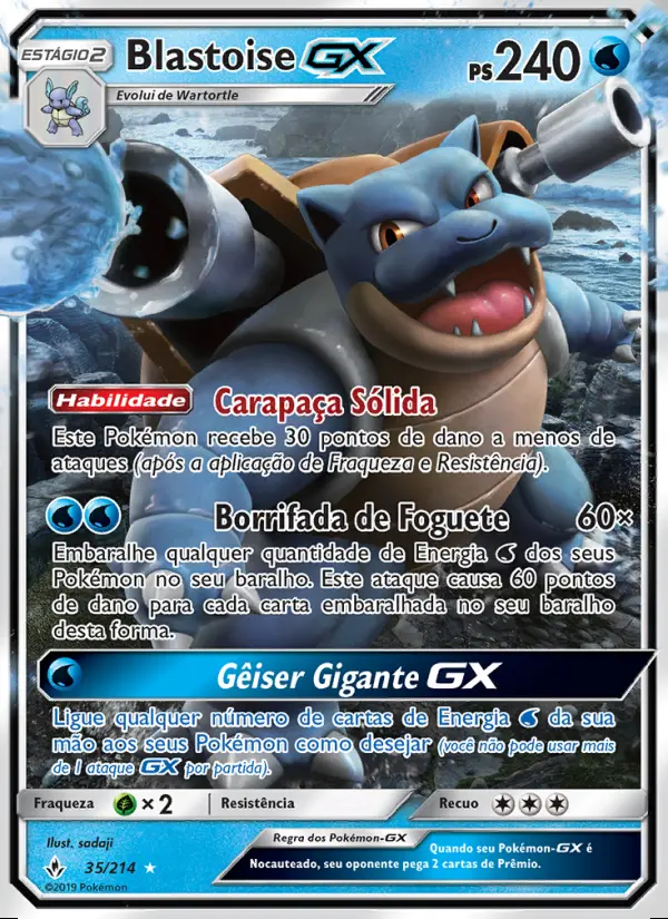 Image of the card Blastoise GX