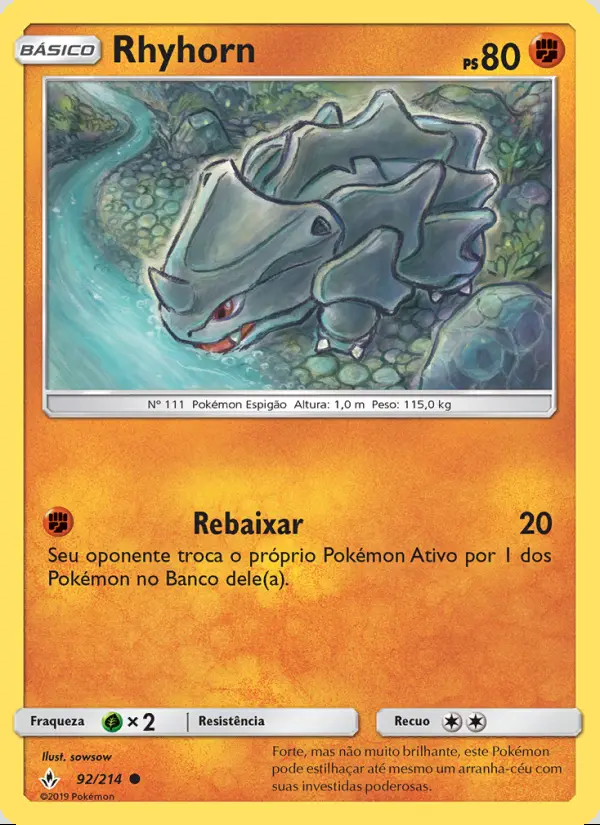 Image of the card Rhyhorn