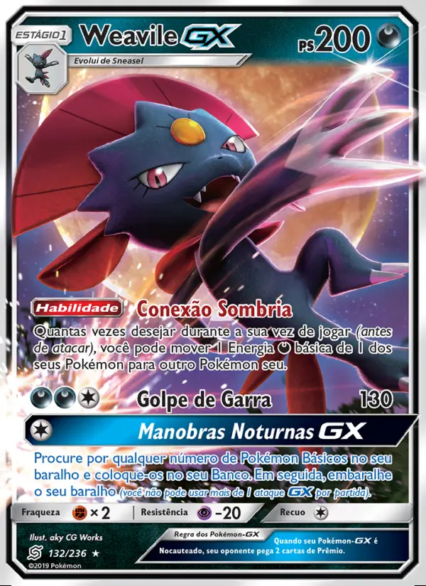 Image of the card Weavile GX
