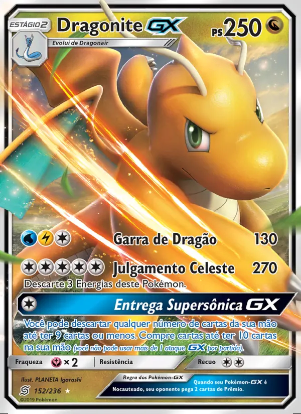 Image of the card Dragonite GX