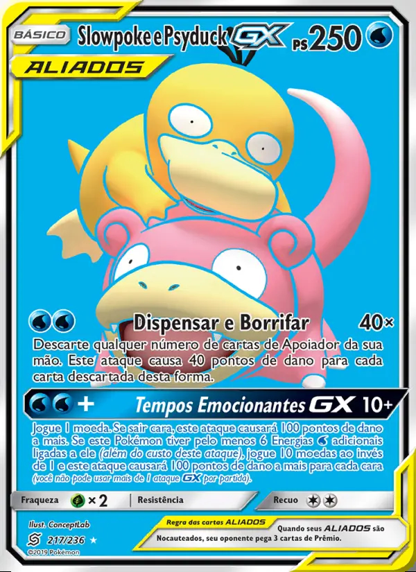 Image of the card Slowpoke e Psyduck GX