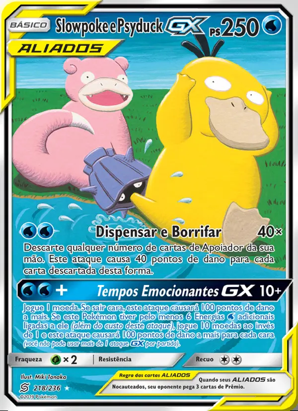 Image of the card Slowpoke e Psyduck GX