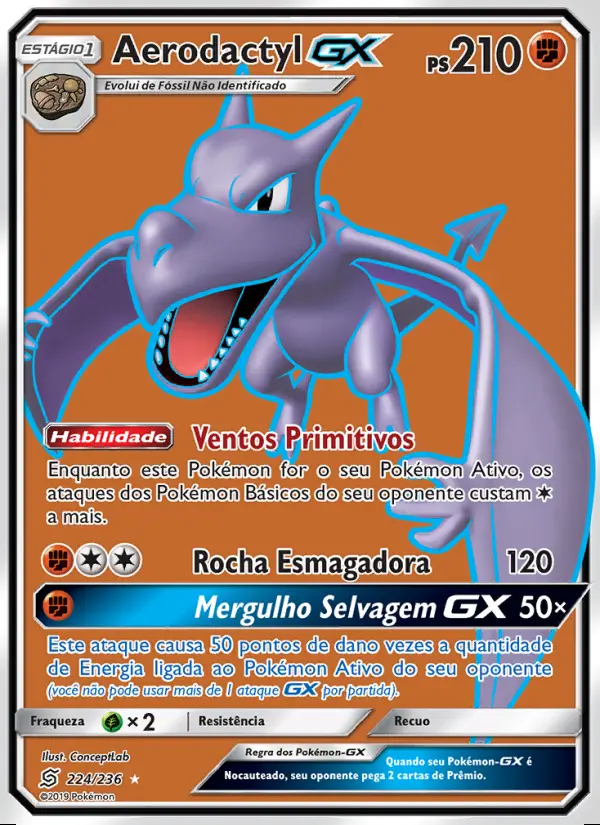 Image of the card Aerodactyl GX