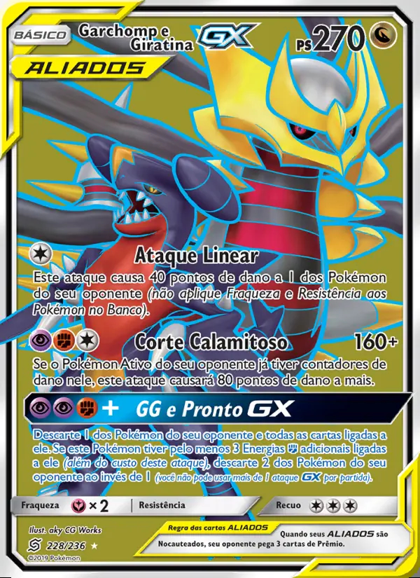 Image of the card Garchomp e Giratina GX