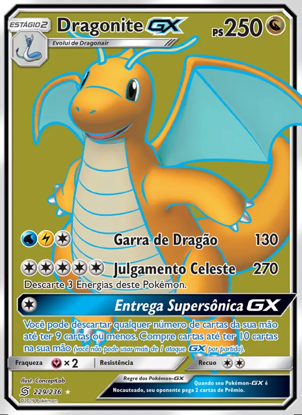 Image of the card Dragonite GX