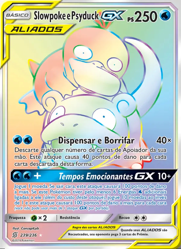 Image of the card Slowpoke e Psyduck GX