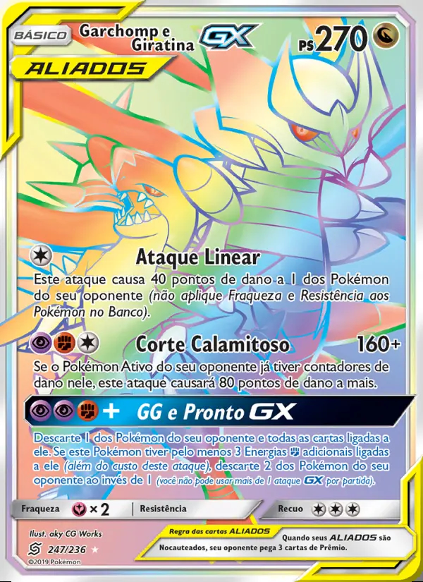 Image of the card Garchomp e Giratina GX