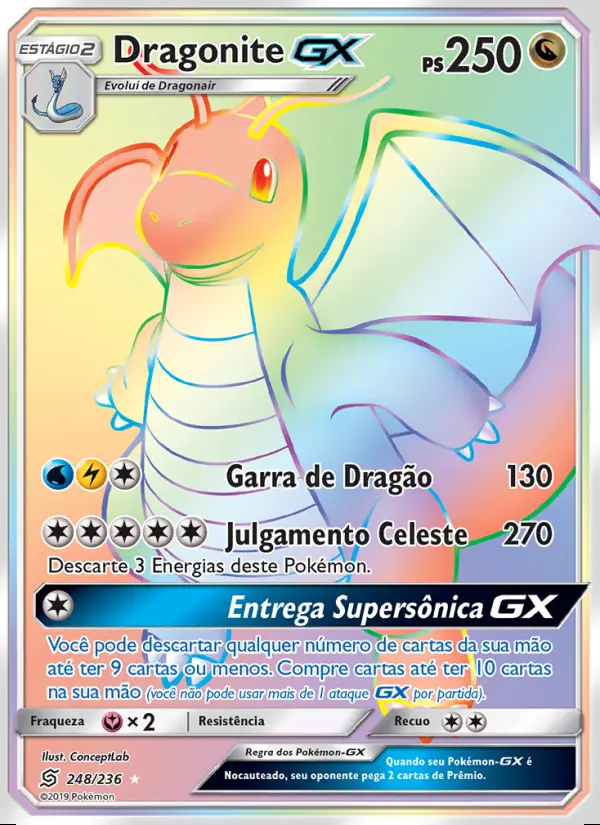 Image of the card Dragonite GX