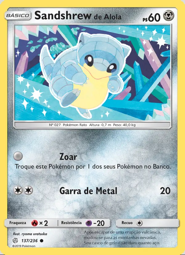 Image of the card Sandshrew de Alola