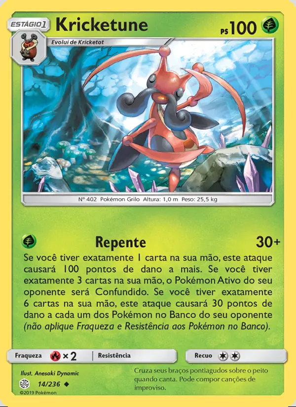Image of the card Kricketune