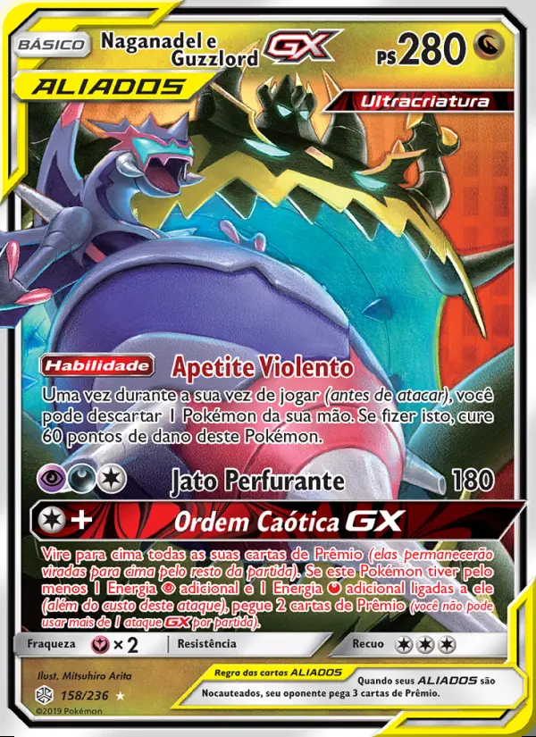 Image of the card Naganadel e Guzzlord GX