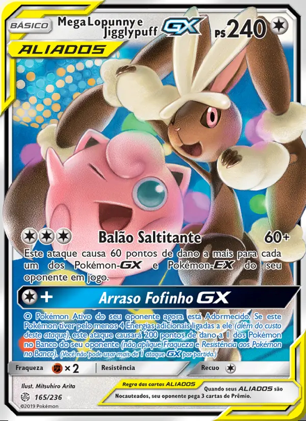 Image of the card Mega Lopunny e Jigglypuff GX