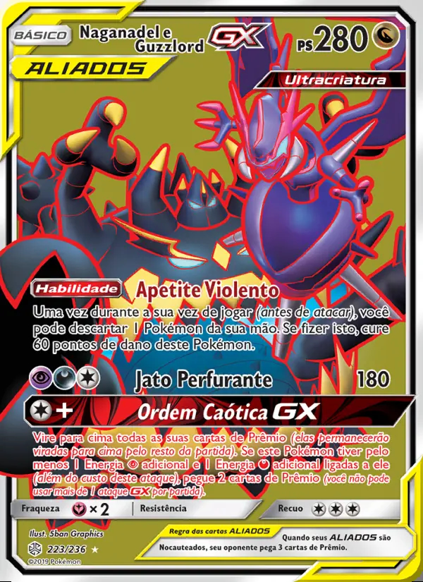 Image of the card Naganadel e Guzzlord GX