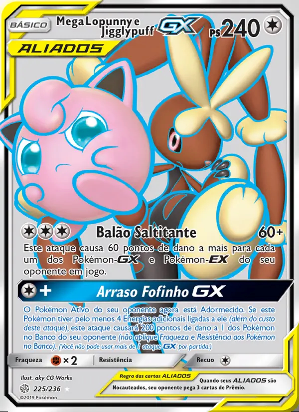 Image of the card Mega Lopunny e Jigglypuff GX
