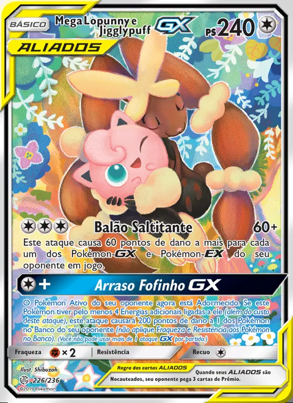 Image of the card Mega Lopunny e Jigglypuff GX