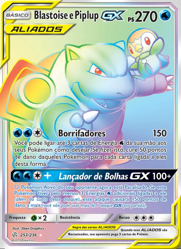 Image of the card Blastoise e Piplup GX