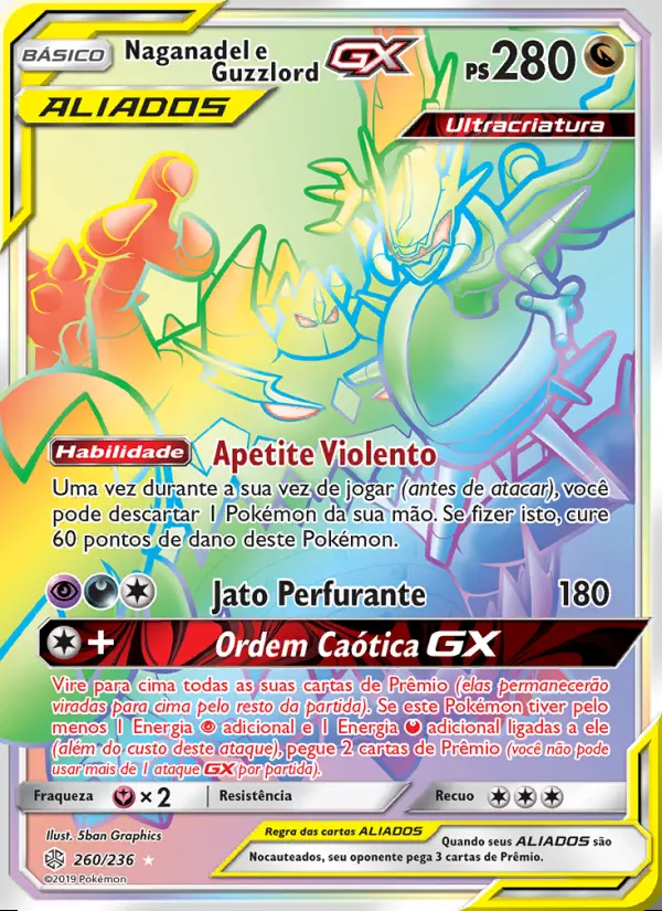 Image of the card Naganadel e Guzzlord GX