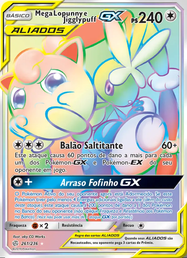 Image of the card Mega Lopunny e Jigglypuff GX