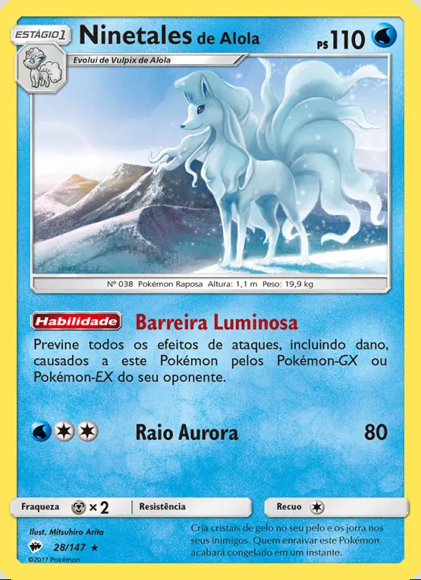 Image of the card Ninetales de Alola