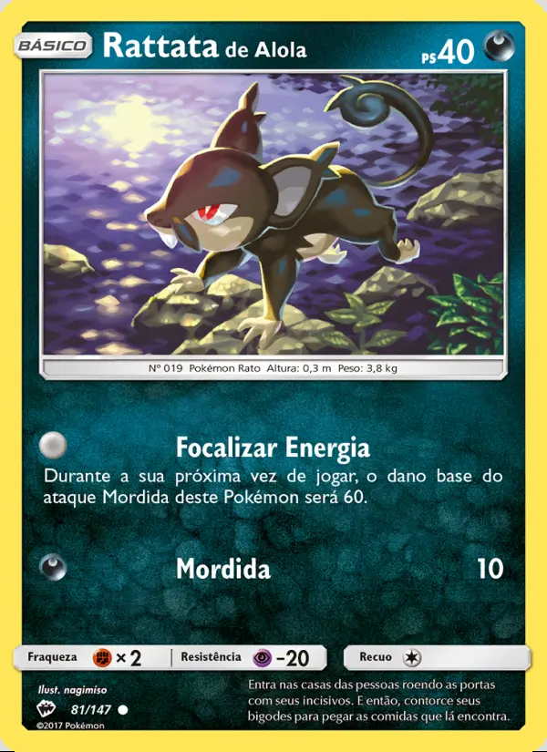 Image of the card Rattata de Alola