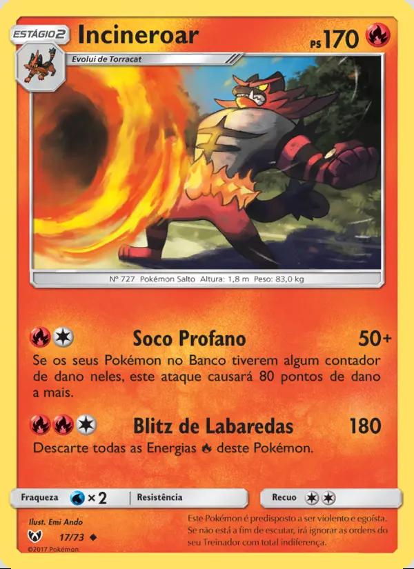 Image of the card Incineroar