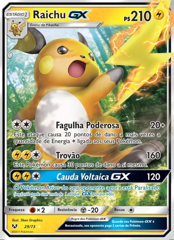 Image of the card Raichu GX
