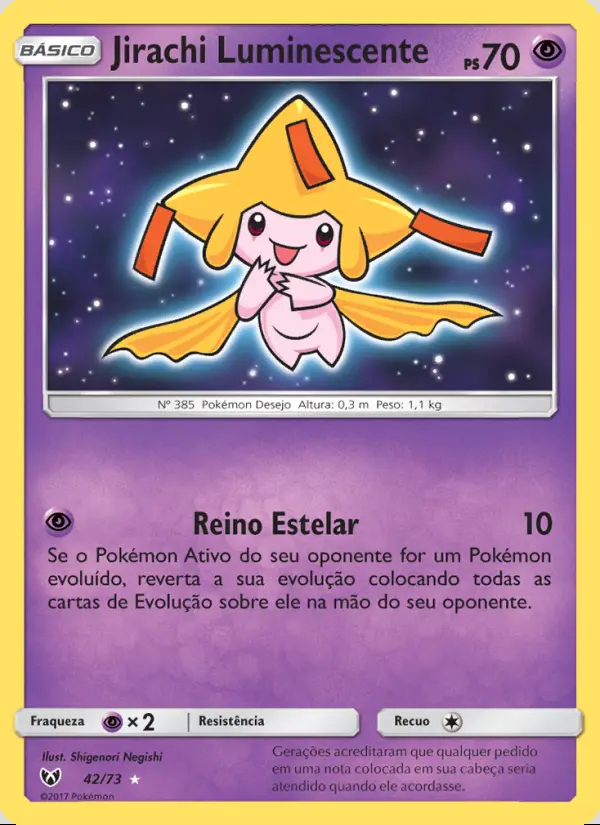 Image of the card Jirachi Luminescente
