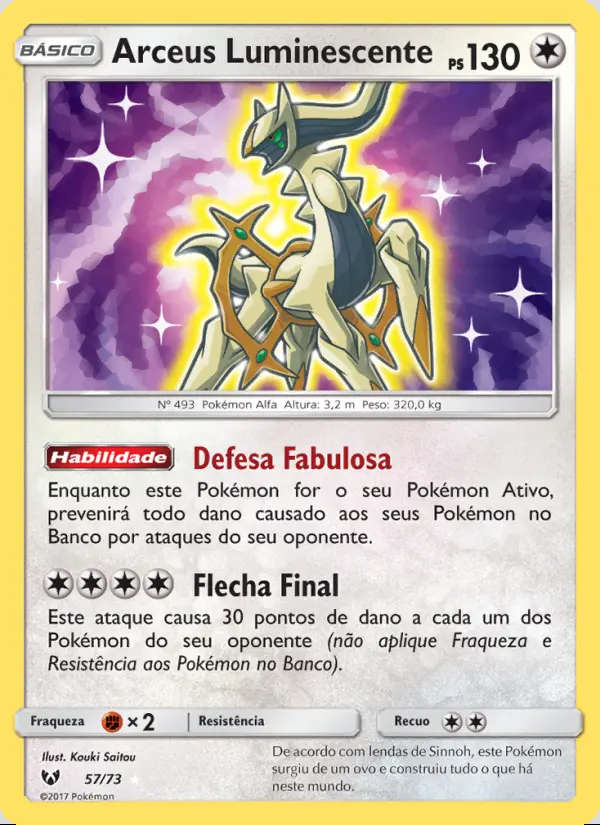 Image of the card Arceus Luminescente