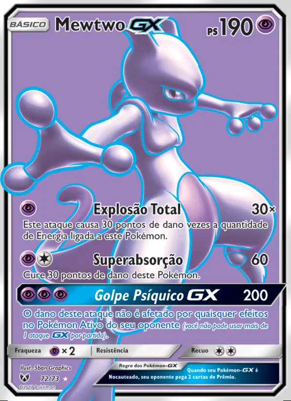 Image of the card Mewtwo GX