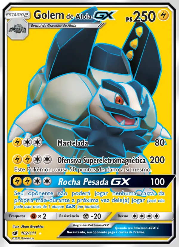 Image of the card Golem de Alola GX