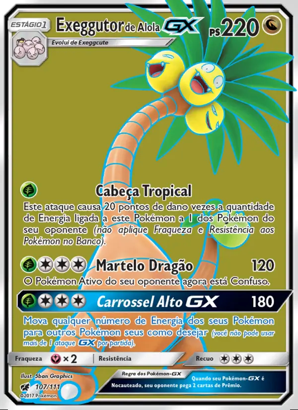 Image of the card Exeggutor de Alola GX