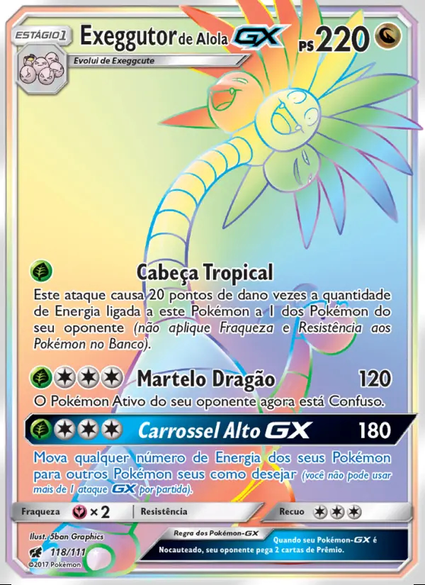 Image of the card Exeggutor de Alola GX
