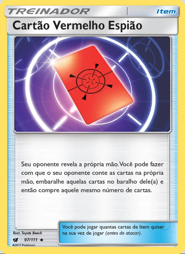 Image of the card Cartão Vermelho Espião