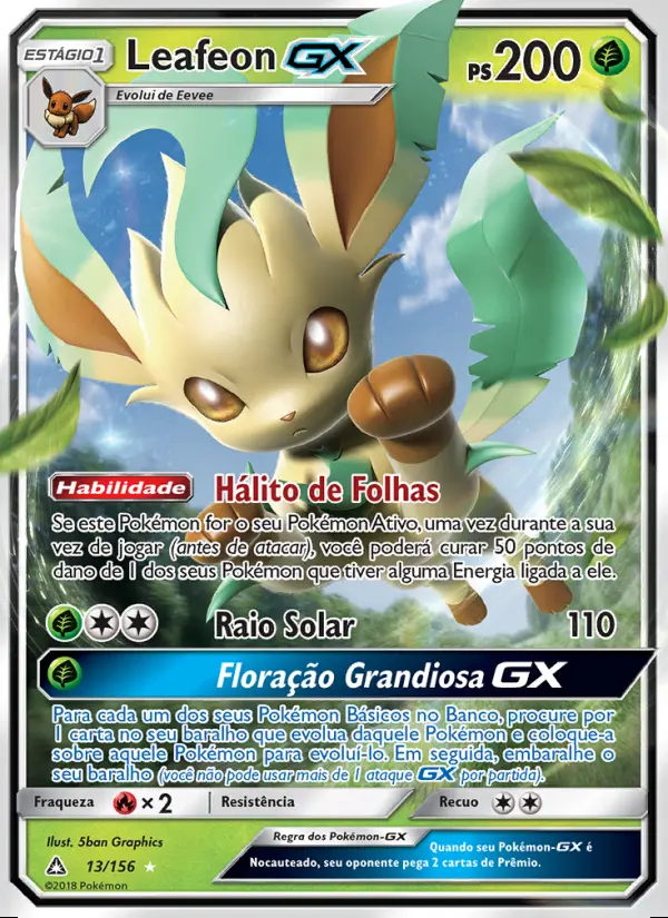 Image of the card Leafeon GX