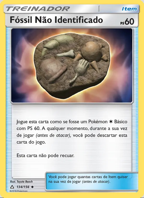 Image of the card Fóssil Não Identificado